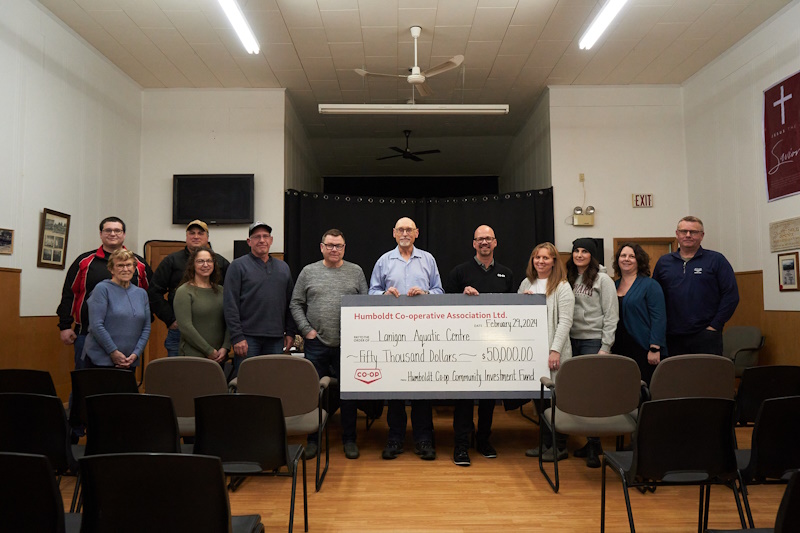 Lanigan Aquatic Centre receives 50,000 donation from Humboldt Coop